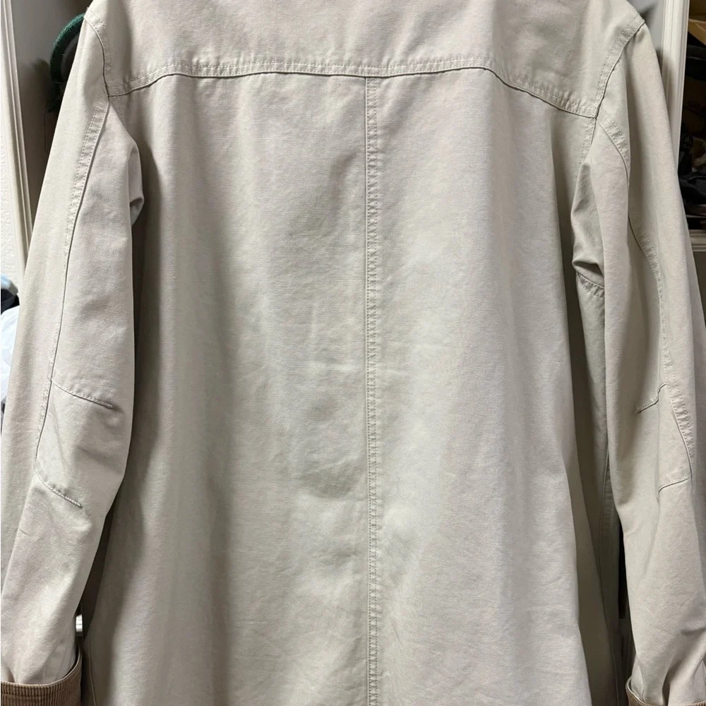 L.L. Bean Women's Cream Barn Coat Large - Picture 3 of 10
